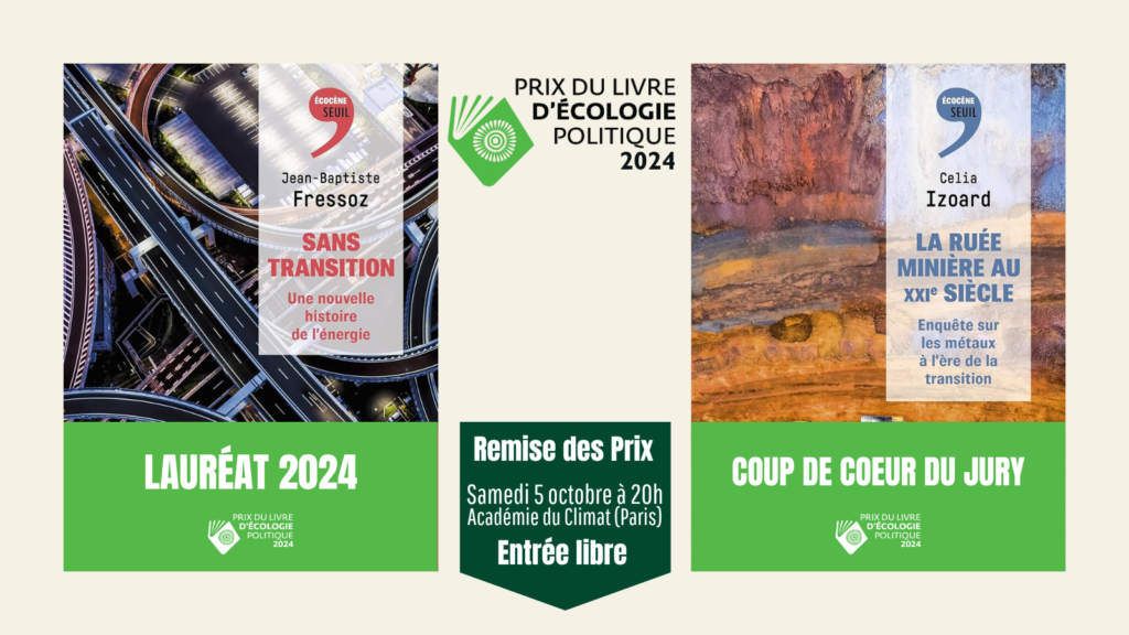 Remise du prix du livre d’écologie politique 2024