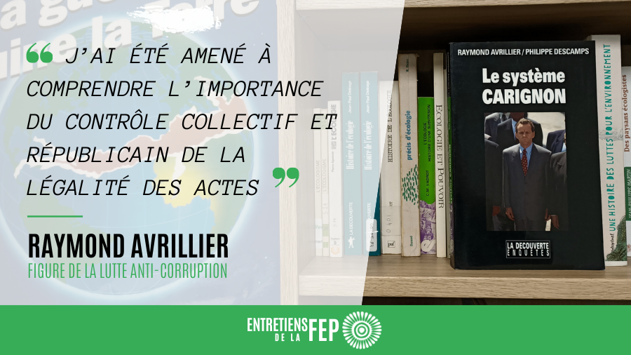 Citation de Raymond Avrillier et photo de son livre sur Alain Carignon