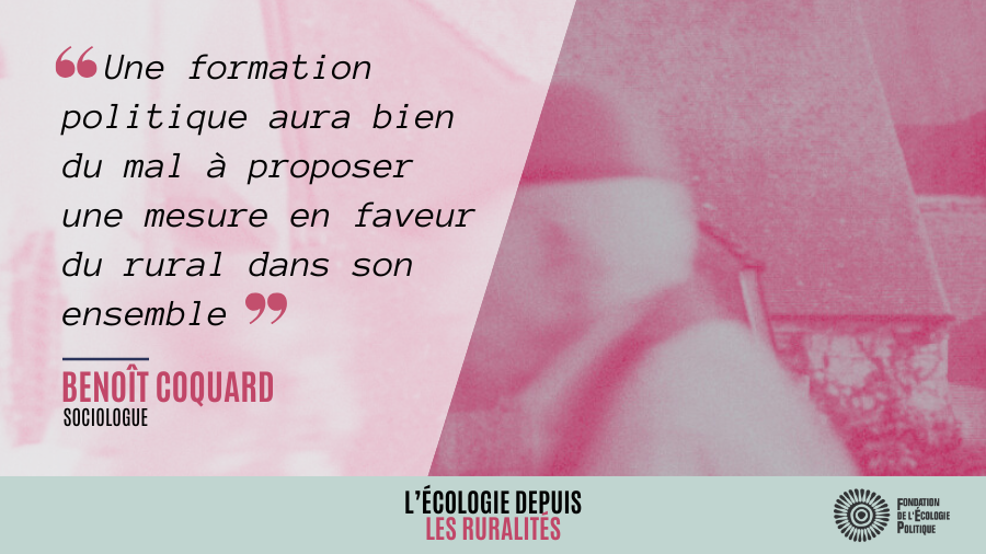 « Une formation politique aura bien du mal à proposer une mesure en faveur du rural dans son ensemble »