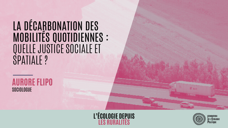 Photo du chapitre d'Aurore Flipo sur les mobilités en ruralités. Titre en citation.